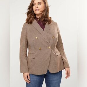 LB Jacket Plaid Double Breasted